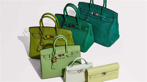 green Hermes purses